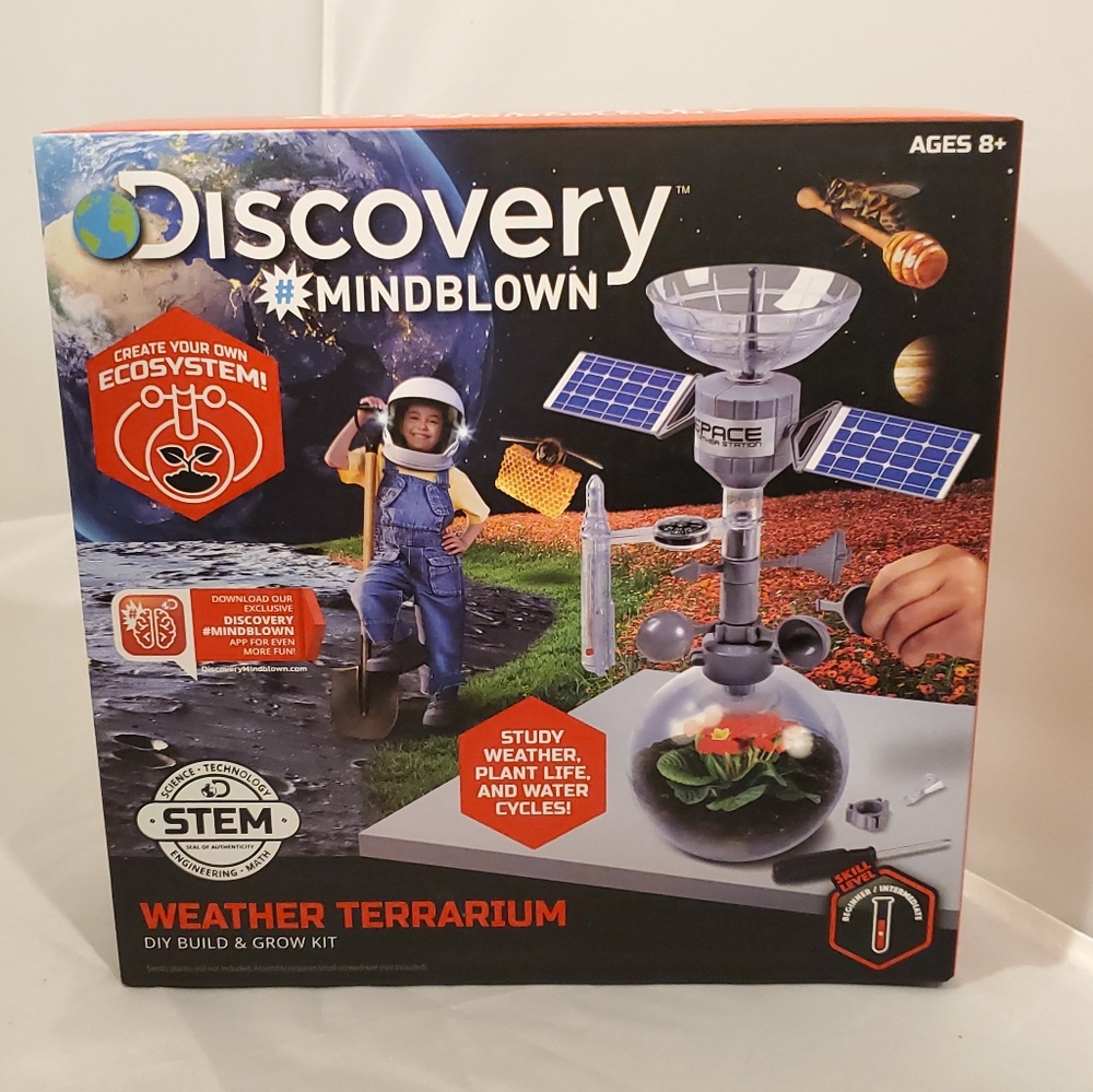 Discovery Kids Weather Terrarium DIY Build & Grow
